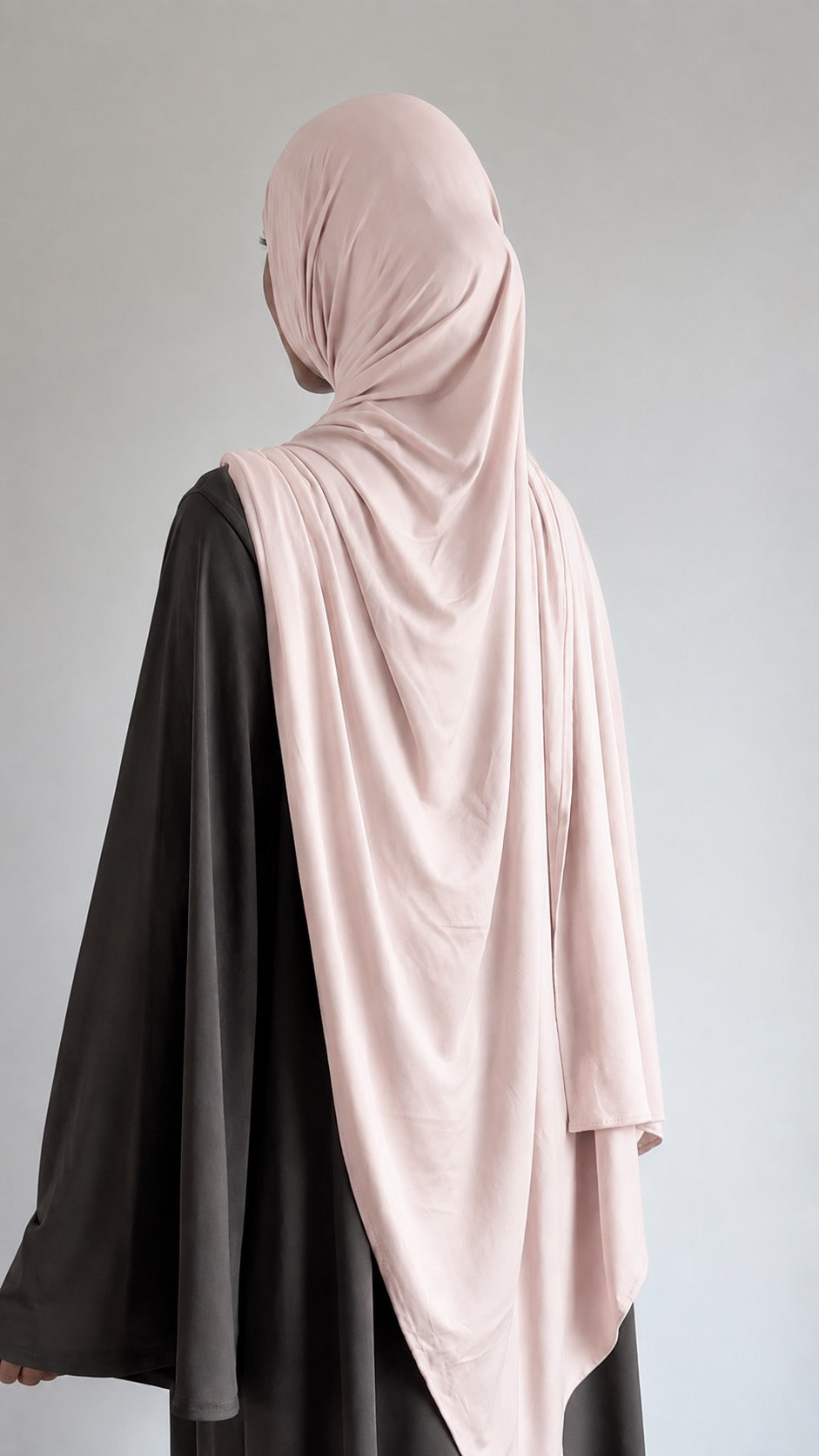 Hijab en jersey liquide (Baby pink)