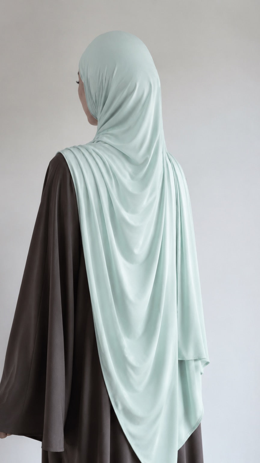 Hijab en jersey liquide (Baby blue)